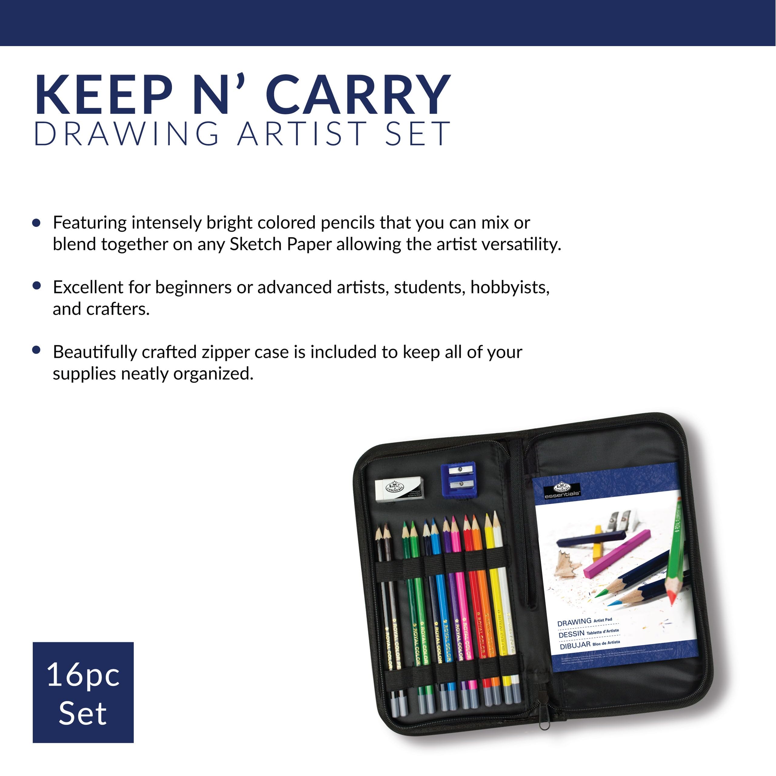Amazon.com: Royal & Langnickel Drawing Essentials Keep N' Carry